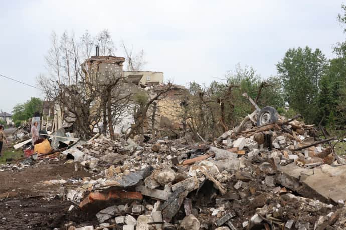 руйнування на Київщині, фото ОВА
